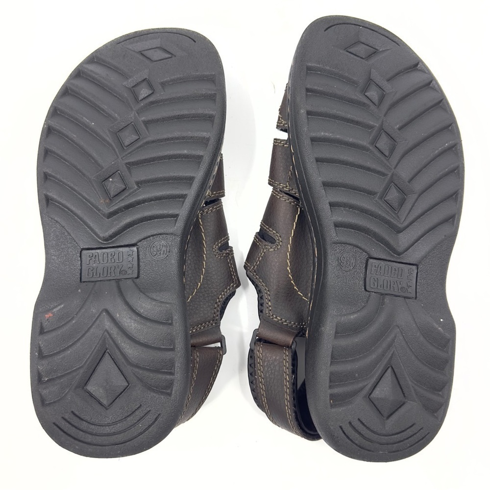 Vintage Faded Glory Y2K Chunky Fisherman Sandals Mens 9.5 Wide 90s Preppy - Picture 7 of 9